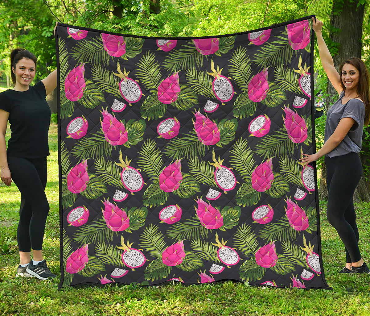Tropical Pitaya Pattern Print Quilt