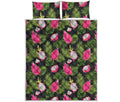 Tropical Pitaya Pattern Print Quilt Bed Set