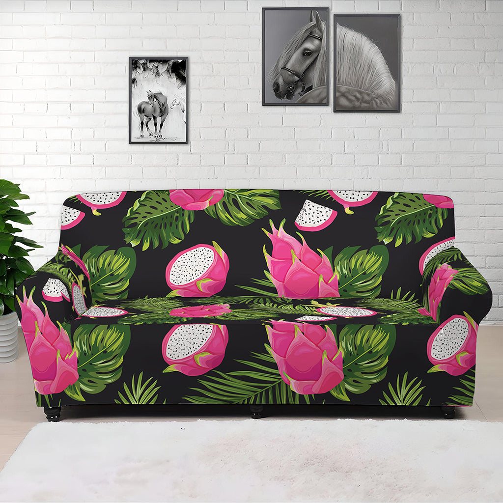 Tropical Pitaya Pattern Print Sofa Cover