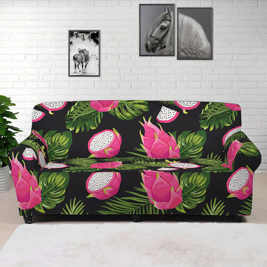 Tropical Pitaya Pattern Print Sofa Cover