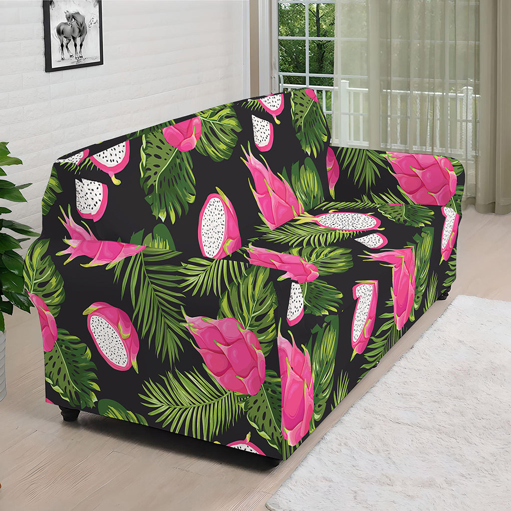 Tropical Pitaya Pattern Print Sofa Cover