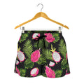 Tropical Pitaya Pattern Print Women's Shorts