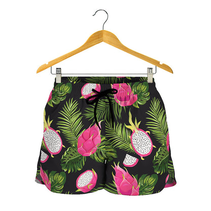 Tropical Pitaya Pattern Print Women's Shorts