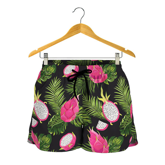 Tropical Pitaya Pattern Print Women's Shorts