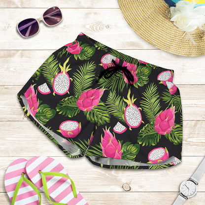 Tropical Pitaya Pattern Print Women's Shorts