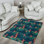 Tropical Plants Hawaii Pattern Print Area Rug GearFrost