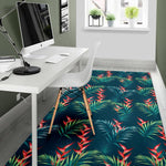 Tropical Plants Hawaii Pattern Print Area Rug GearFrost