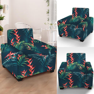 Tropical Plants Hawaii Pattern Print Armchair Slipcover