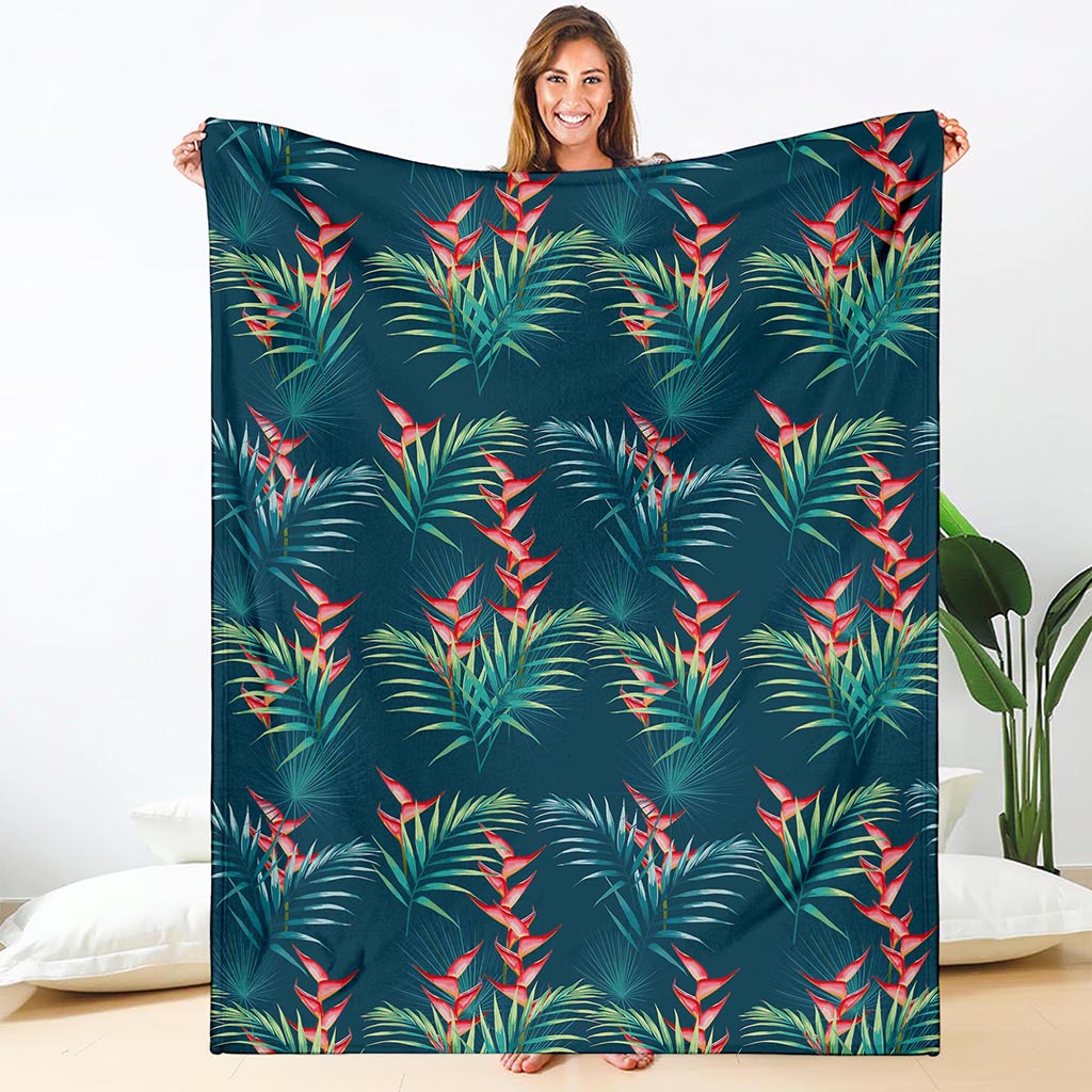 Tropical Plants Hawaii Pattern Print Blanket
