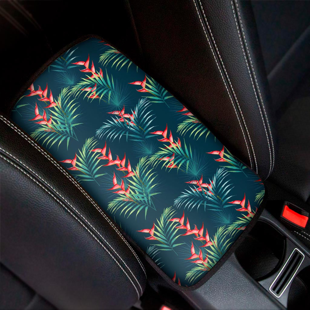Tropical Plants Hawaii Pattern Print Car Center Console Cover