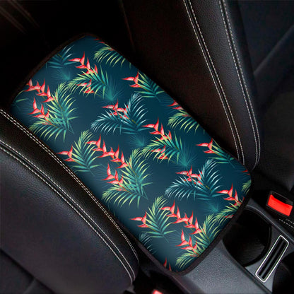 Tropical Plants Hawaii Pattern Print Car Center Console Cover