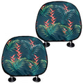 Tropical Plants Hawaii Pattern Print Car Headrest Covers