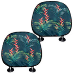 Tropical Plants Hawaii Pattern Print Car Headrest Covers