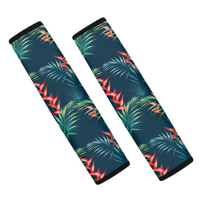 Tropical Plants Hawaii Pattern Print Car Seat Belt Covers