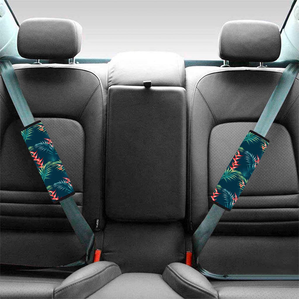 Tropical Plants Hawaii Pattern Print Car Seat Belt Covers