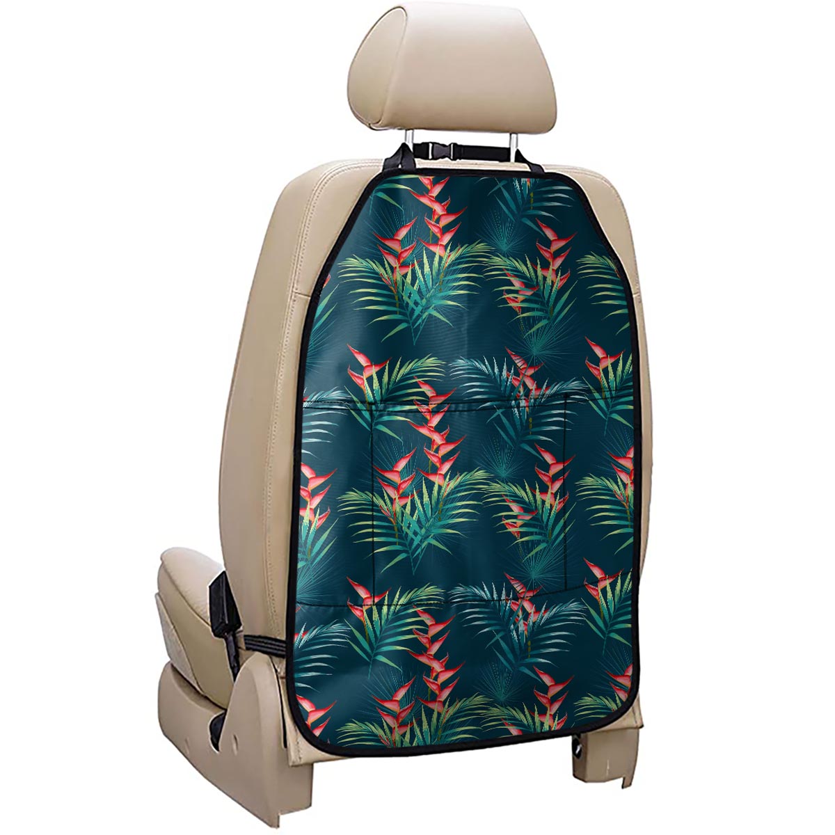 Tropical Plants Hawaii Pattern Print Car Seat Organizers