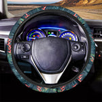 Tropical Plants Hawaii Pattern Print Car Steering Wheel Cover