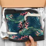 Tropical Plants Hawaii Pattern Print Comfy Boots GearFrost