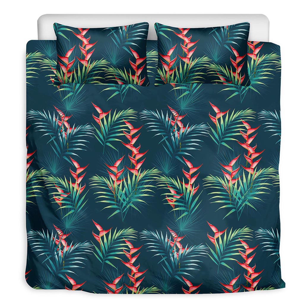 Tropical Plants Hawaii Pattern Print Duvet Cover Bedding Set