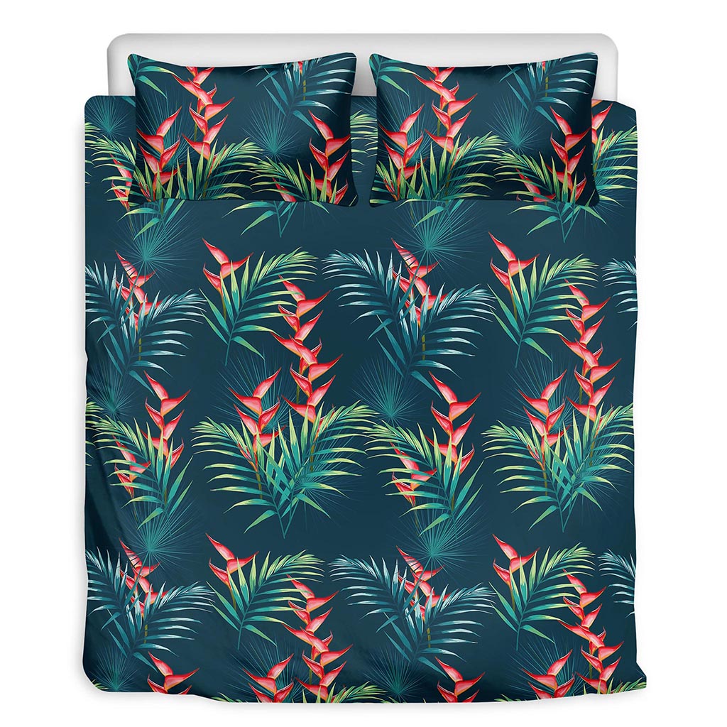 Tropical Plants Hawaii Pattern Print Duvet Cover Bedding Set
