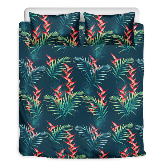 Tropical Plants Hawaii Pattern Print Duvet Cover Bedding Set