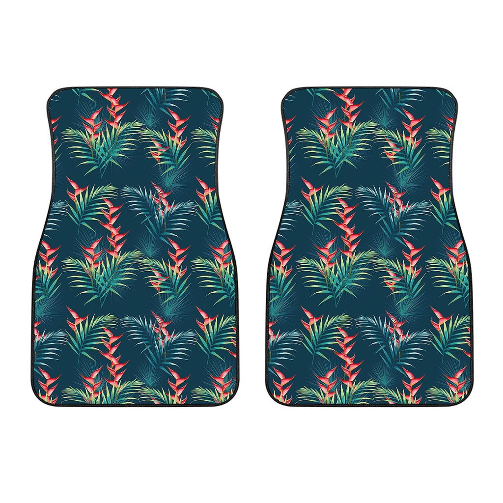 Tropical Plants Hawaii Pattern Print Front Car Floor Mats