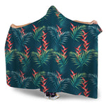 Tropical Plants Hawaii Pattern Print Hooded Blanket