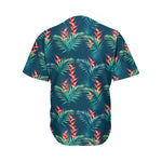 Tropical Plants Hawaii Pattern Print Men's Baseball Jersey
