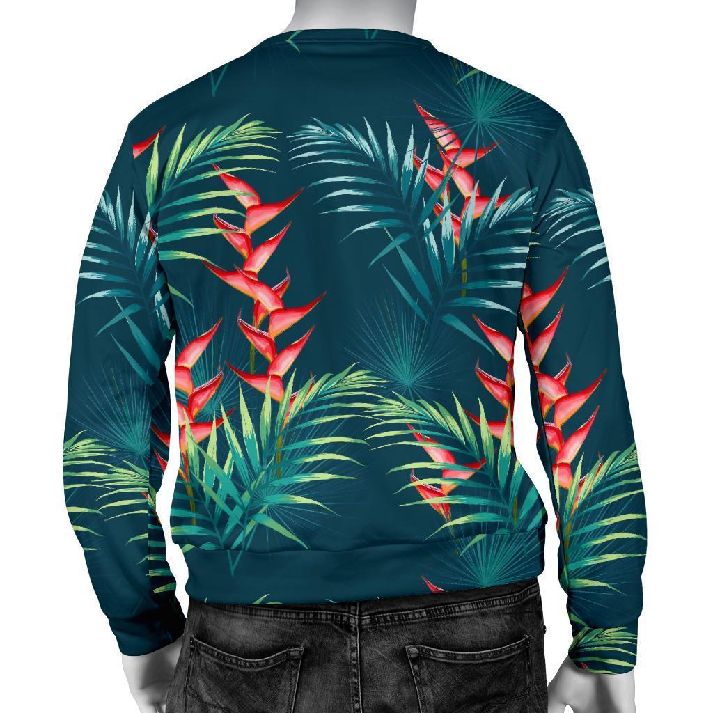 Tropical Plants Hawaii Pattern Print Men's Crewneck Sweatshirt GearFrost