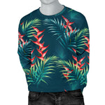 Tropical Plants Hawaii Pattern Print Men's Crewneck Sweatshirt GearFrost