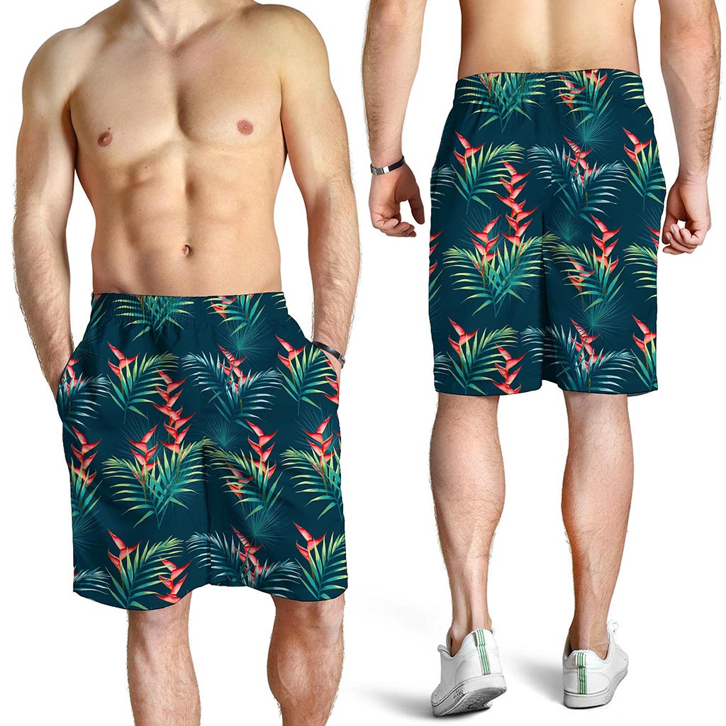 Tropical Plants Hawaii Pattern Print Men's Shorts