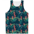 Tropical Plants Hawaii Pattern Print Men's Tank Top