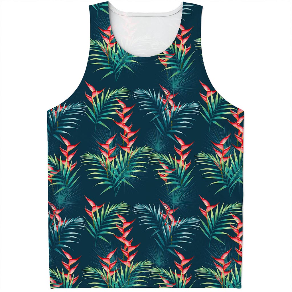Tropical Plants Hawaii Pattern Print Men's Tank Top