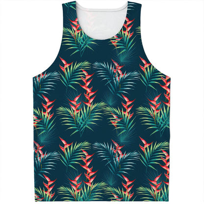 Tropical Plants Hawaii Pattern Print Men's Tank Top