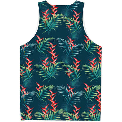 Tropical Plants Hawaii Pattern Print Men's Tank Top