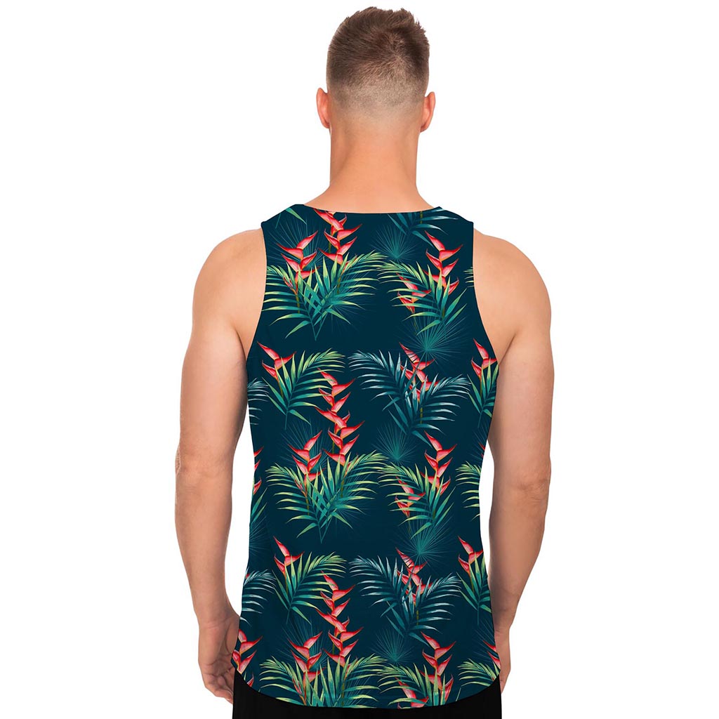 Tropical Plants Hawaii Pattern Print Men's Tank Top