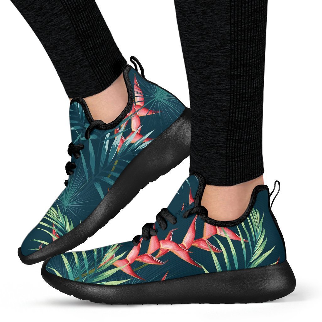 Tropical Plants Hawaii Pattern Print Mesh Knit Shoes GearFrost