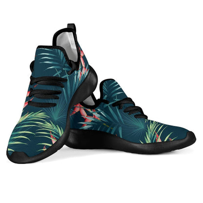 Tropical Plants Hawaii Pattern Print Mesh Knit Shoes GearFrost
