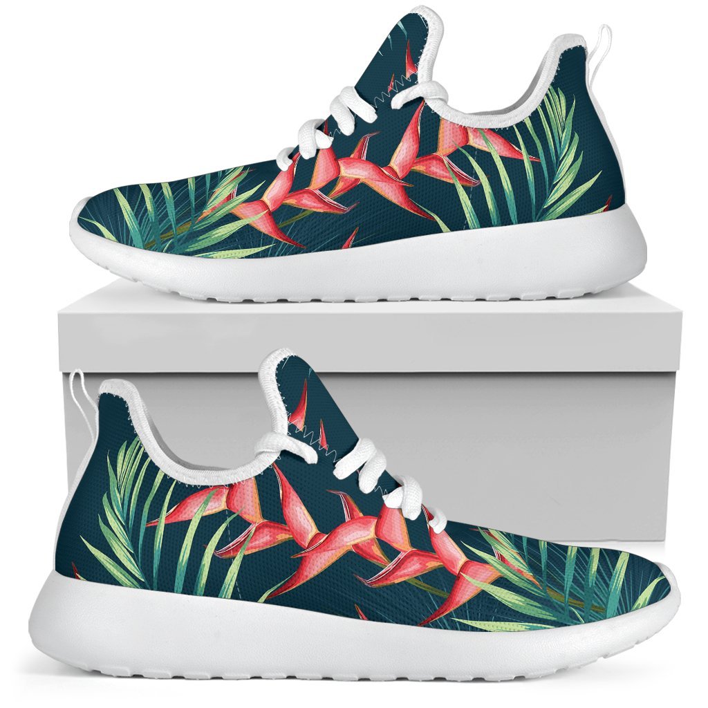 Tropical Plants Hawaii Pattern Print Mesh Knit Shoes GearFrost
