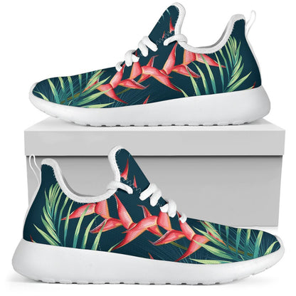 Tropical Plants Hawaii Pattern Print Mesh Knit Shoes GearFrost