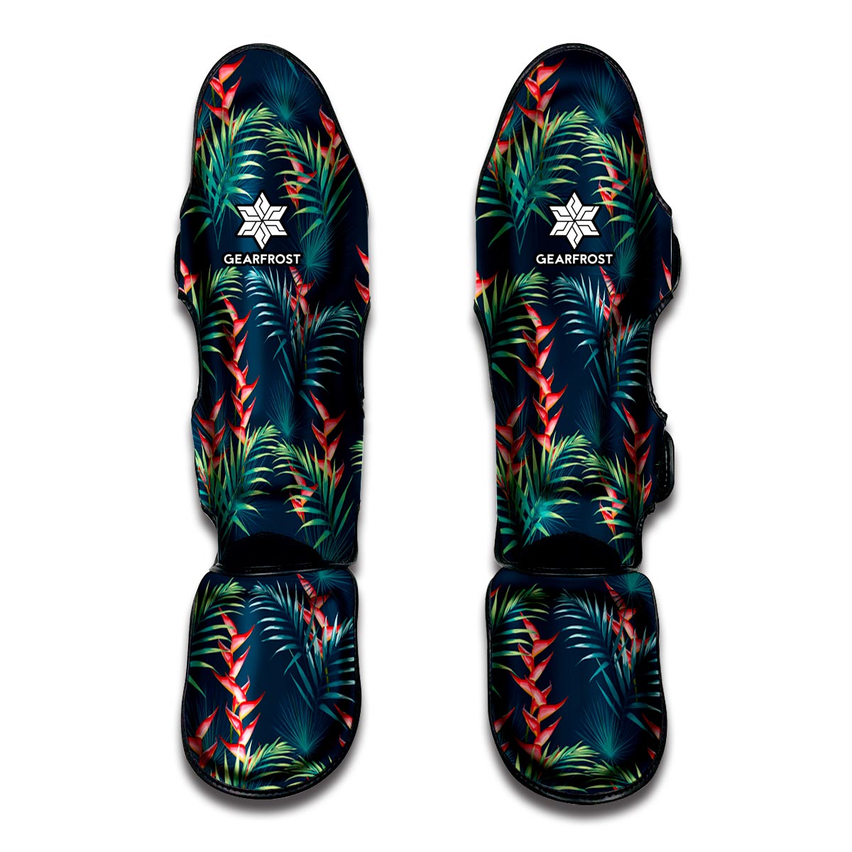 Tropical Plants Hawaii Pattern Print Muay Thai Shin Guard
