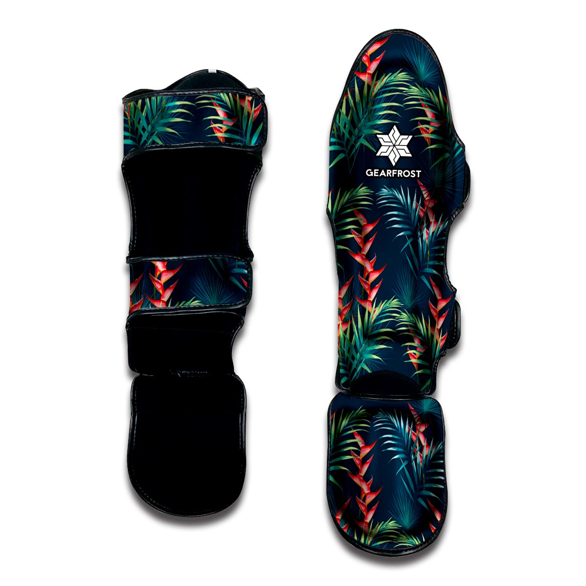 Tropical Plants Hawaii Pattern Print Muay Thai Shin Guard