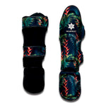Tropical Plants Hawaii Pattern Print Muay Thai Shin Guard