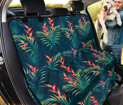 Tropical Plants Hawaii Pattern Print Pet Car Back Seat Cover