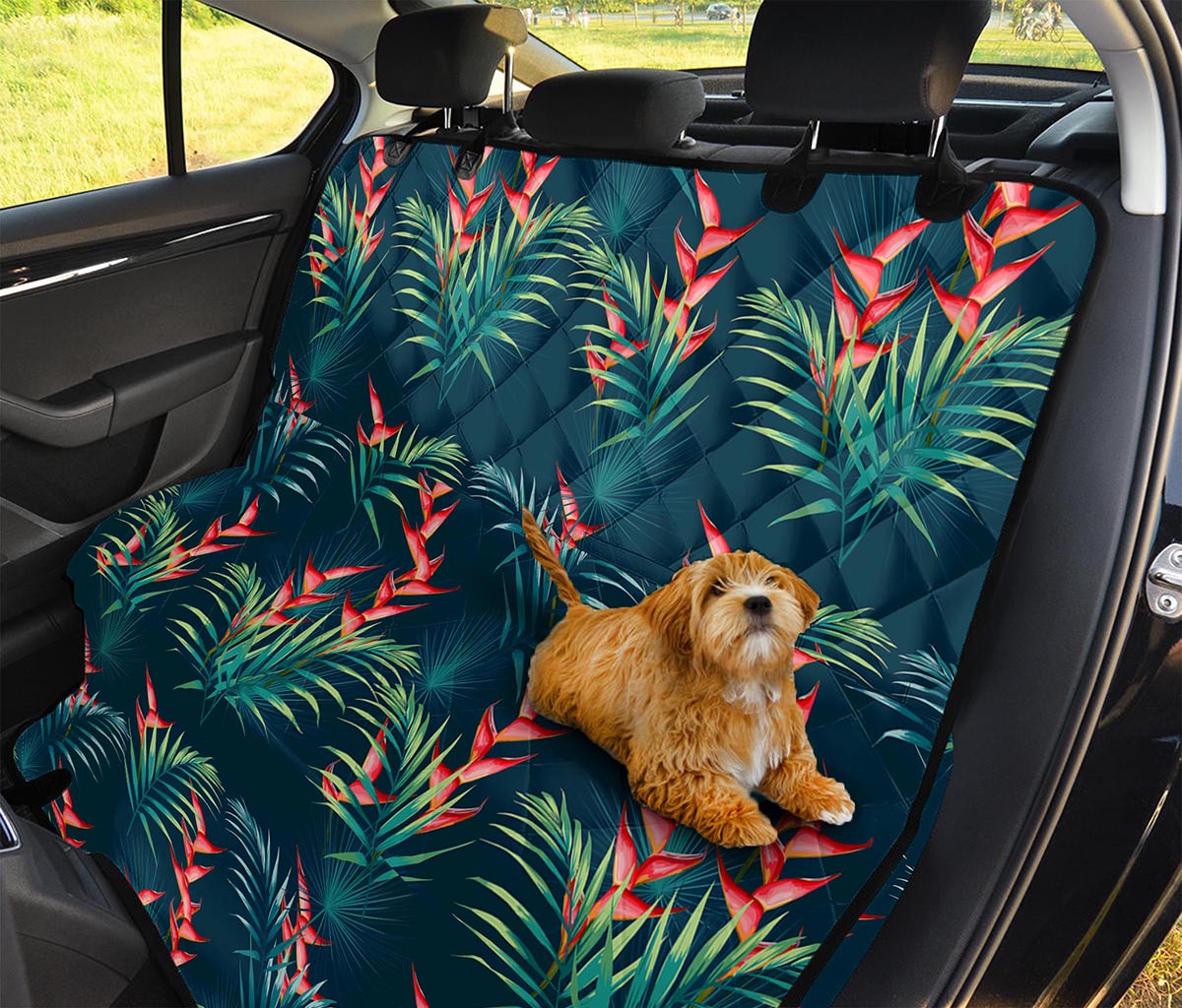 Tropical Plants Hawaii Pattern Print Pet Car Back Seat Cover