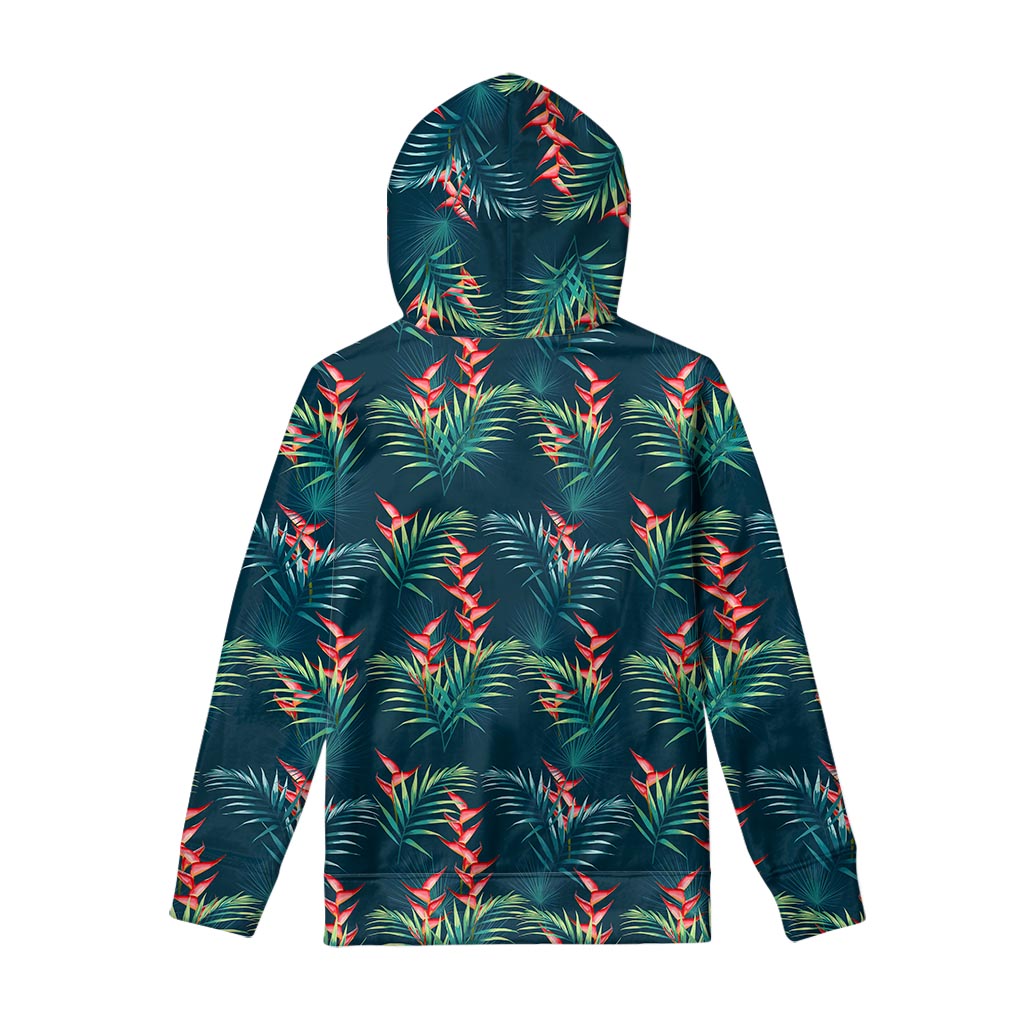 Tropical Plants Hawaii Pattern Print Pullover Hoodie