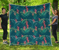 Tropical Plants Hawaii Pattern Print Quilt