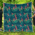 Tropical Plants Hawaii Pattern Print Quilt