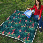 Tropical Plants Hawaii Pattern Print Quilt