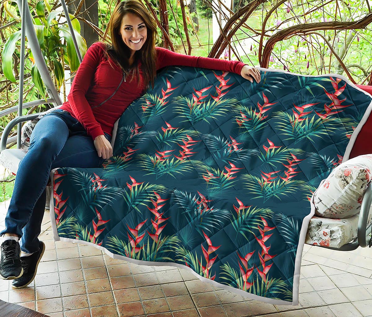 Tropical Plants Hawaii Pattern Print Quilt